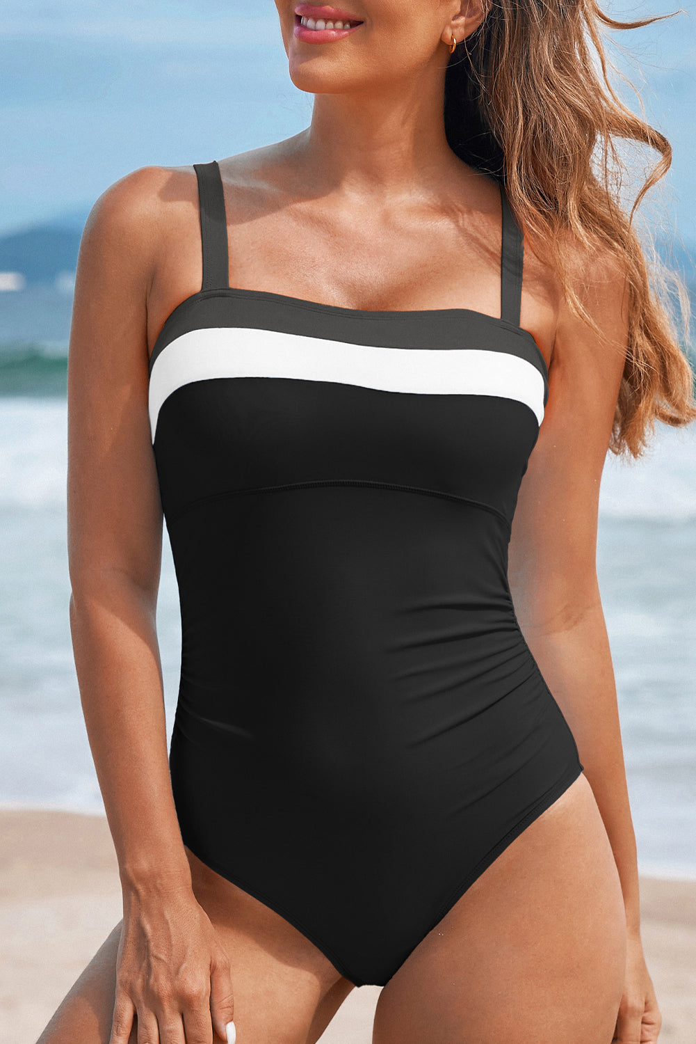 Color Block One-Piece Swimsuit