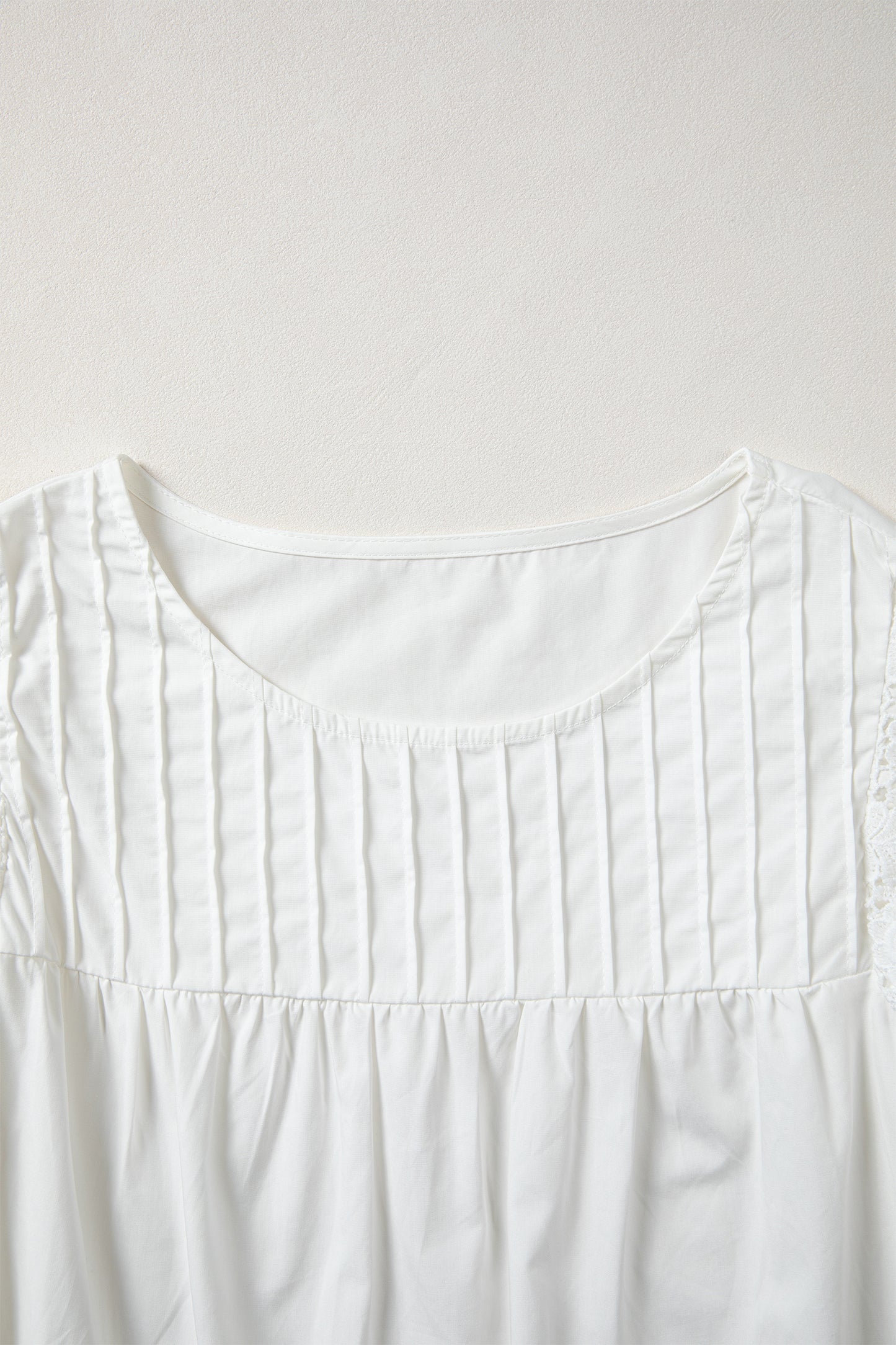 Flutter White Lace Blouse